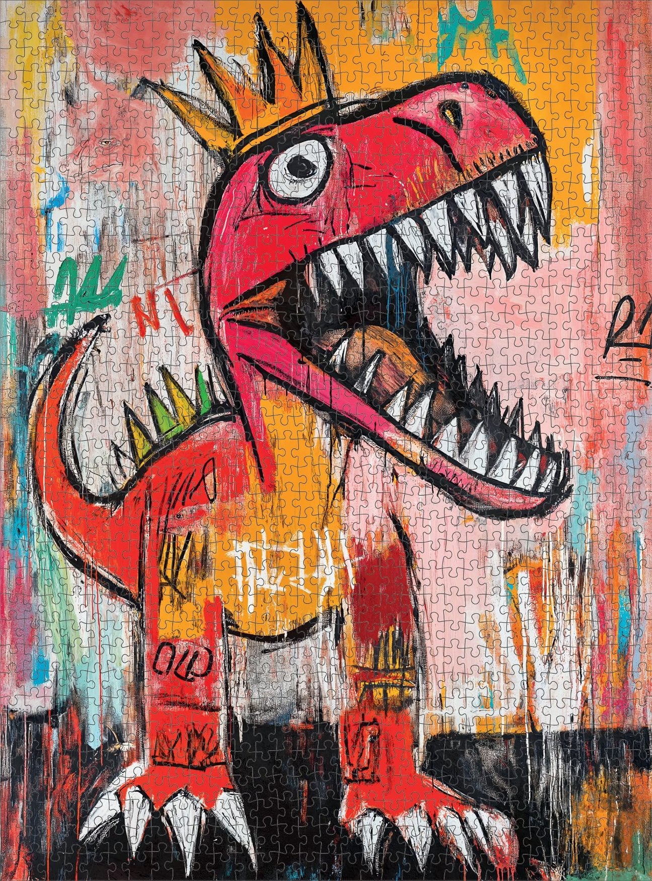 Cross & Glory - King Chompsalot - 1000 Piece Jigsaw Puzzle for Adults | Best New Dinosaur Puzzle | Prehistoric T-Rex Artwork | Challenging and Fun Puzzle Experience